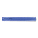 Westcott 12" Jewel Colored Ruler, Standard/Metric, Plastic (12975)