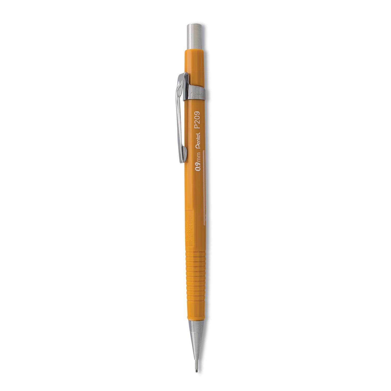 Pentel Sharp Mechanical Pencil, 0.9 mm, HB (#2), Black Lead, Yellow Barrel (P209G)