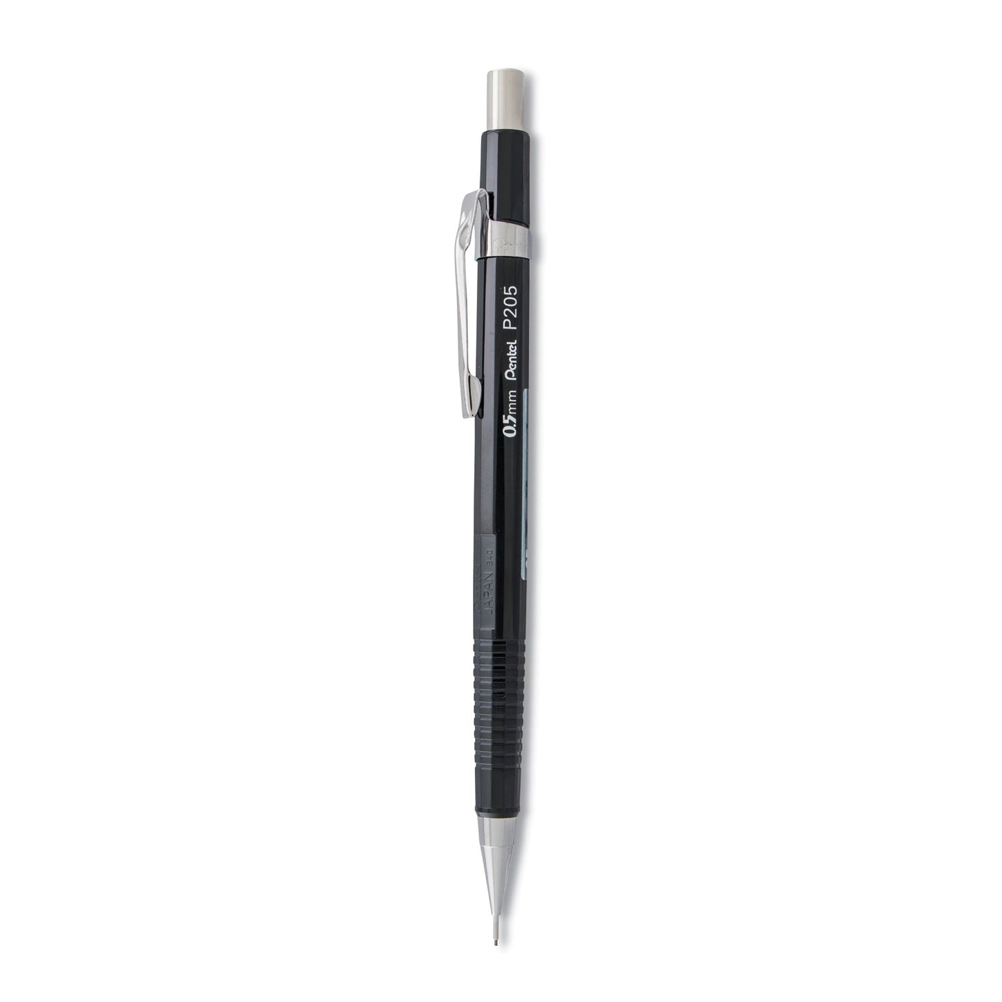 Pentel Sharp Mechanical Pencil, 0.5 mm, HB (#2), Black Lead, Black Barrel (P205A)