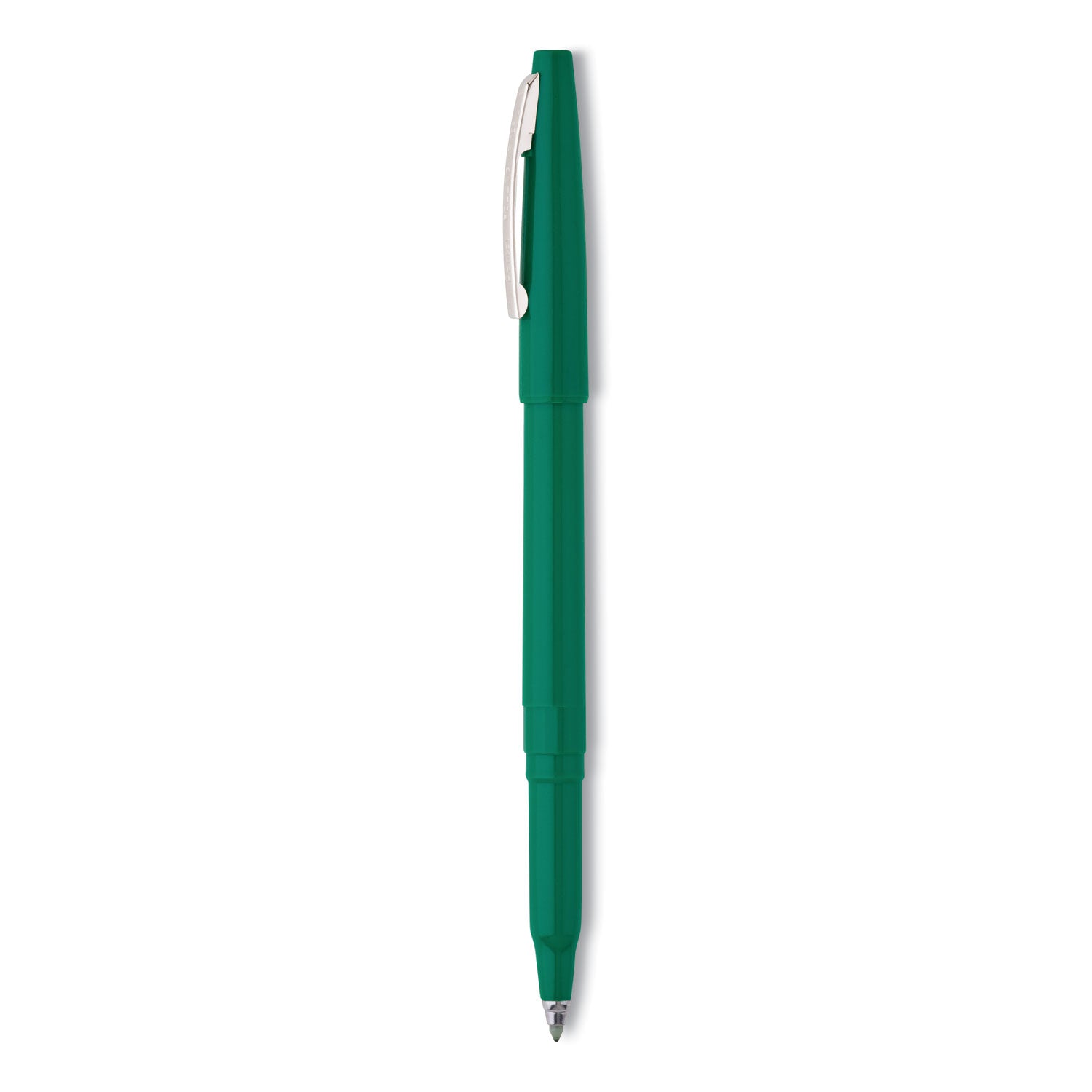 Pentel Rolling Writer Roller Ball Pen, Stick, Medium 0.8 mm, Green Ink, Green Barrel, Dozen (R100D)