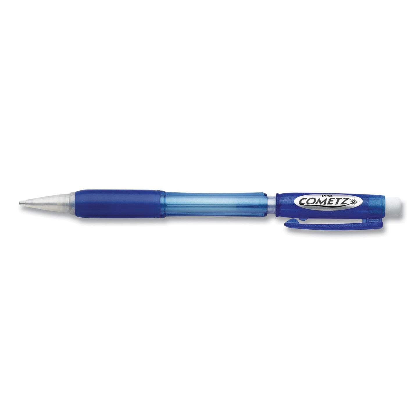 Pentel Cometz Mechanical Pencil, 0.9 mm, HB (#2), Black Lead, Blue Barrel, Dozen (AX119C)