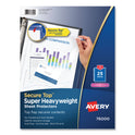 Avery Secure Top Sheet Protectors, Super Heavy Gauge, Letter, Diamond Clear, 25/Pack (76000)