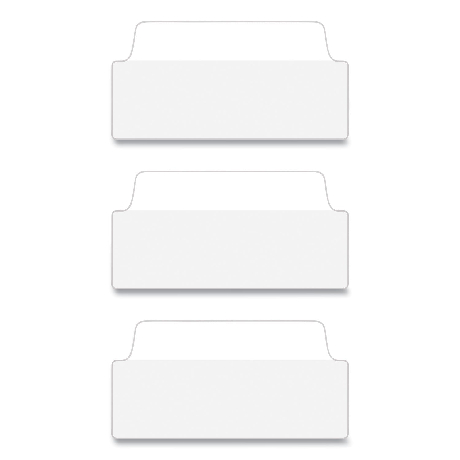 Avery Ultra Tabs Repositionable Tabs, Wide and Slim: 3" x 1.5", 1/3-Cut, White, 24/Pack (74776)