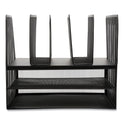 TRU RED Wire Mesh Combination Organizer, Vertical/Horizontal, 7 Sections, Letter-Size, 11.22 x 13.23 x 11.34, Matte Black (24402501)