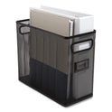 TRU RED Wire Mesh Box-Style Vertical Document Organizer, 1 Section, Letter-Size, 5.79 x 12.4 x 10.16, Matte Black (24402453)