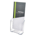 Deflecto DocuHolder for Countertop/Wall-Mount, Leaflet Size, 4.37w x 3.25d x 3.87h, Clear (75001)