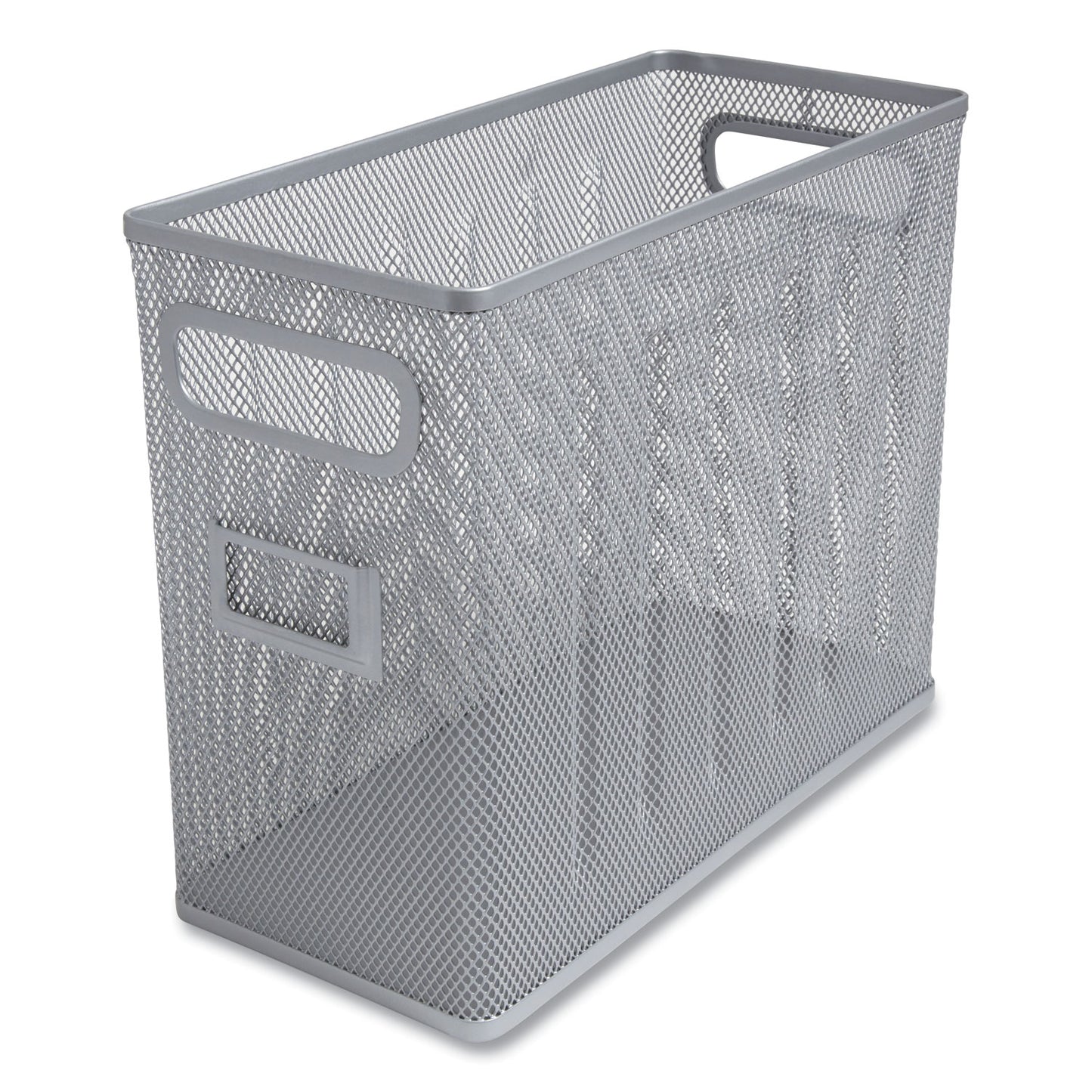 TRU RED Wire Mesh Box-Style Vertical Document Organizer, 1 Section, Letter-Size, 5.79 x 12.4 x 10.16, Silver (24402455)