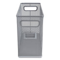 TRU RED Wire Mesh Box-Style Vertical Document Organizer, 1 Section, Letter-Size, 5.79 x 12.4 x 10.16, Silver (24402455)