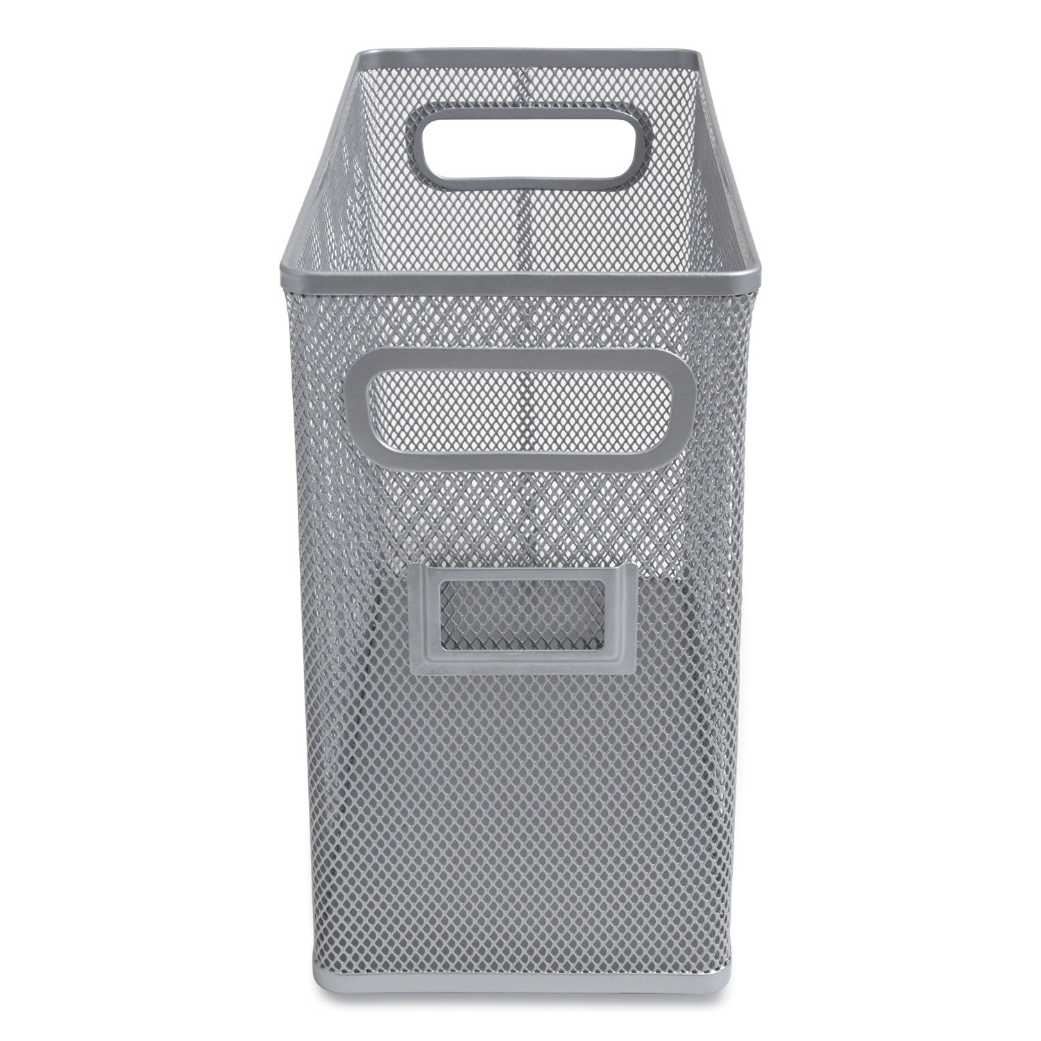 TRU RED Wire Mesh Box-Style Vertical Document Organizer, 1 Section, Letter-Size, 5.79 x 12.4 x 10.16, Silver (24402455)