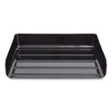 TRU RED Side-Load Stackable Plastic Document Tray, 1 Section, Letter-Size, 12.63 x 9.72 x 3.01, Black, 2/Pack (24380803)