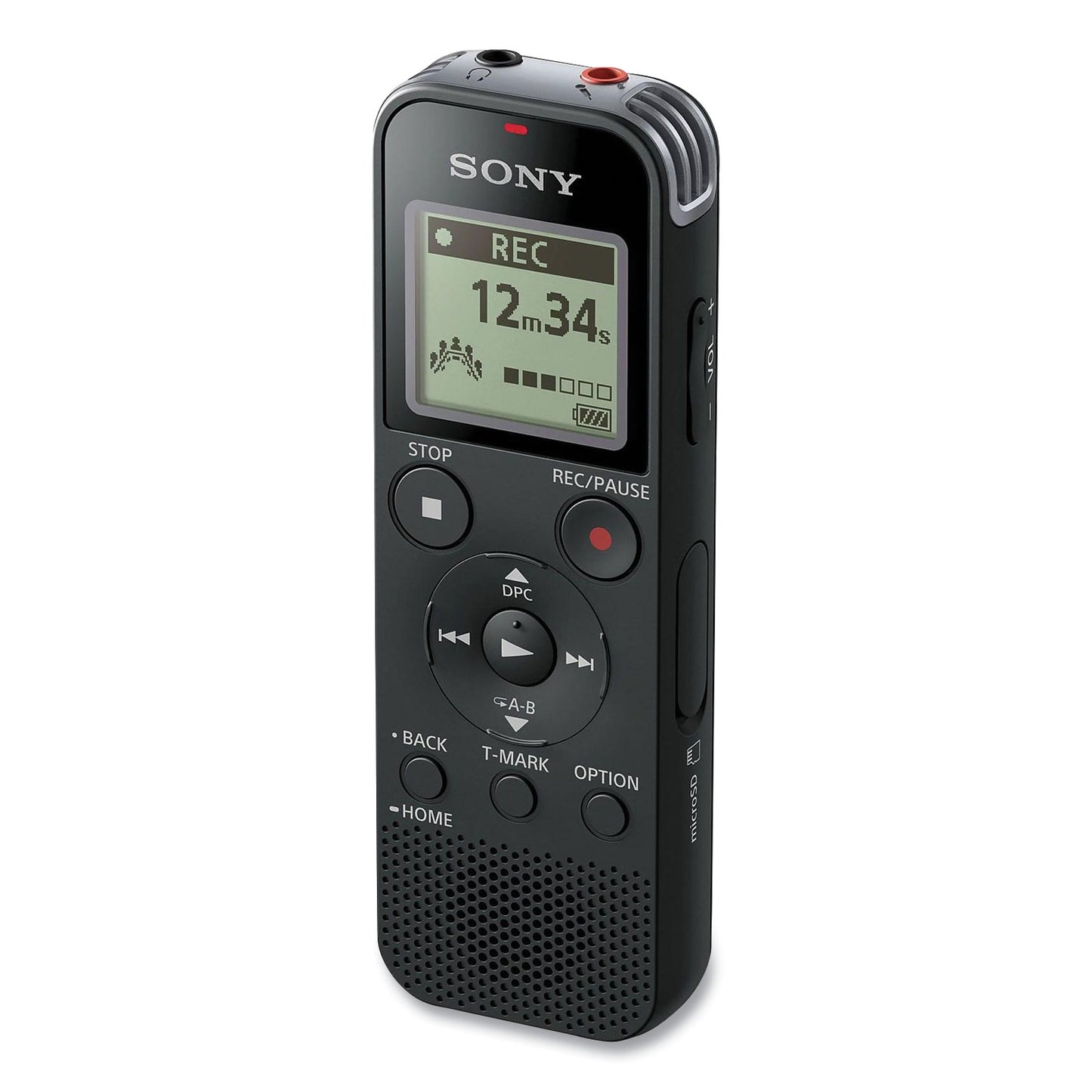 Sony ICD-PX470 Digital Voice Recorder, 4 GB, Black