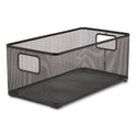 TRU RED Wire Mesh Storage Box, 8.58" x 15.75" x 6.69", Black (24402490)