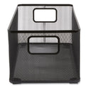 TRU RED Wire Mesh Storage Box, 8.58" x 15.75" x 6.69", Black (24402490)
