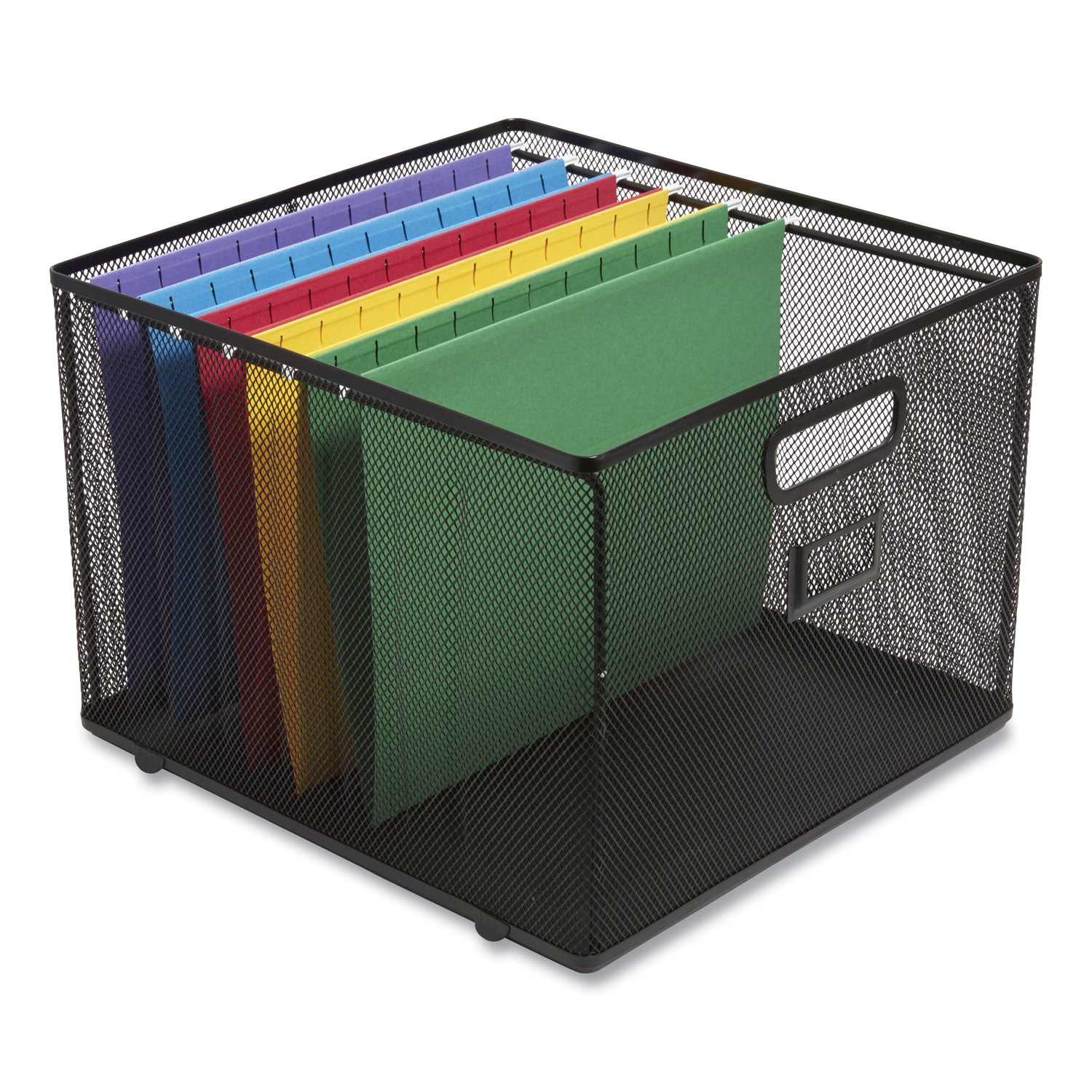 TRU RED Wire Mesh File Organizer, Letter Size, 13.98" Long, Black (24402487)
