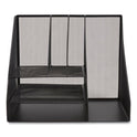TRU RED Wire Mesh Combination Organizer, Vertical/Horizontal, 8 Sections, Letter-Size, 12 x 12 x 13.97, Matte Black (24402452)