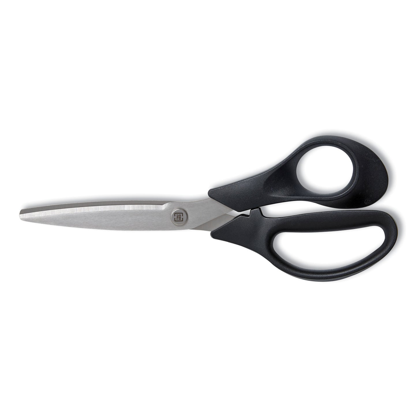 TRU RED Stainless Steel Scissors, 7" Long, 2.64" Cut Length, Straight Black Handle (24380495)