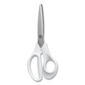 TRU RED Stainless Steel Scissors, 8" Long, 3.58" Cut Length, Straight Assorted Color Handles, 2/Pack (24380494)