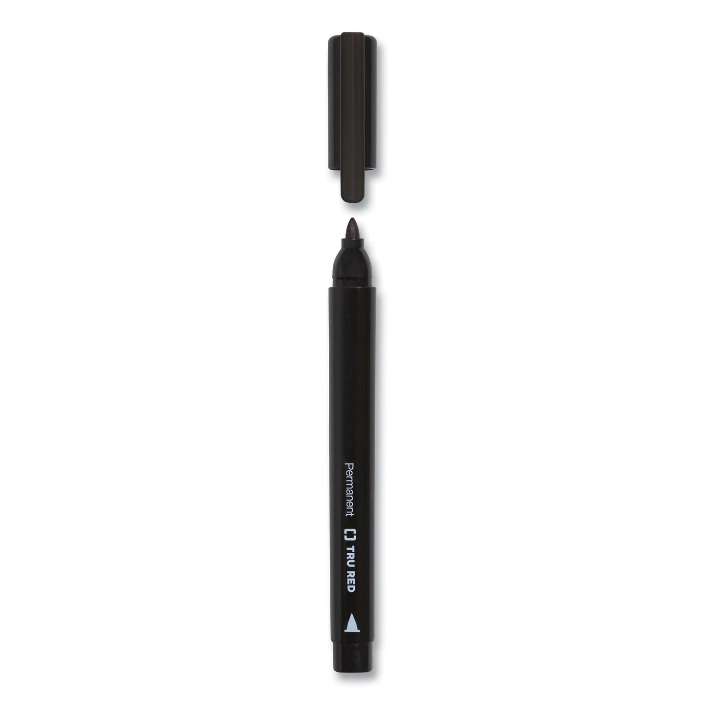 TRU RED Permanent Marker, Pen-Style, Fine Bullet Tip, Black, 36/Pack (24376667)