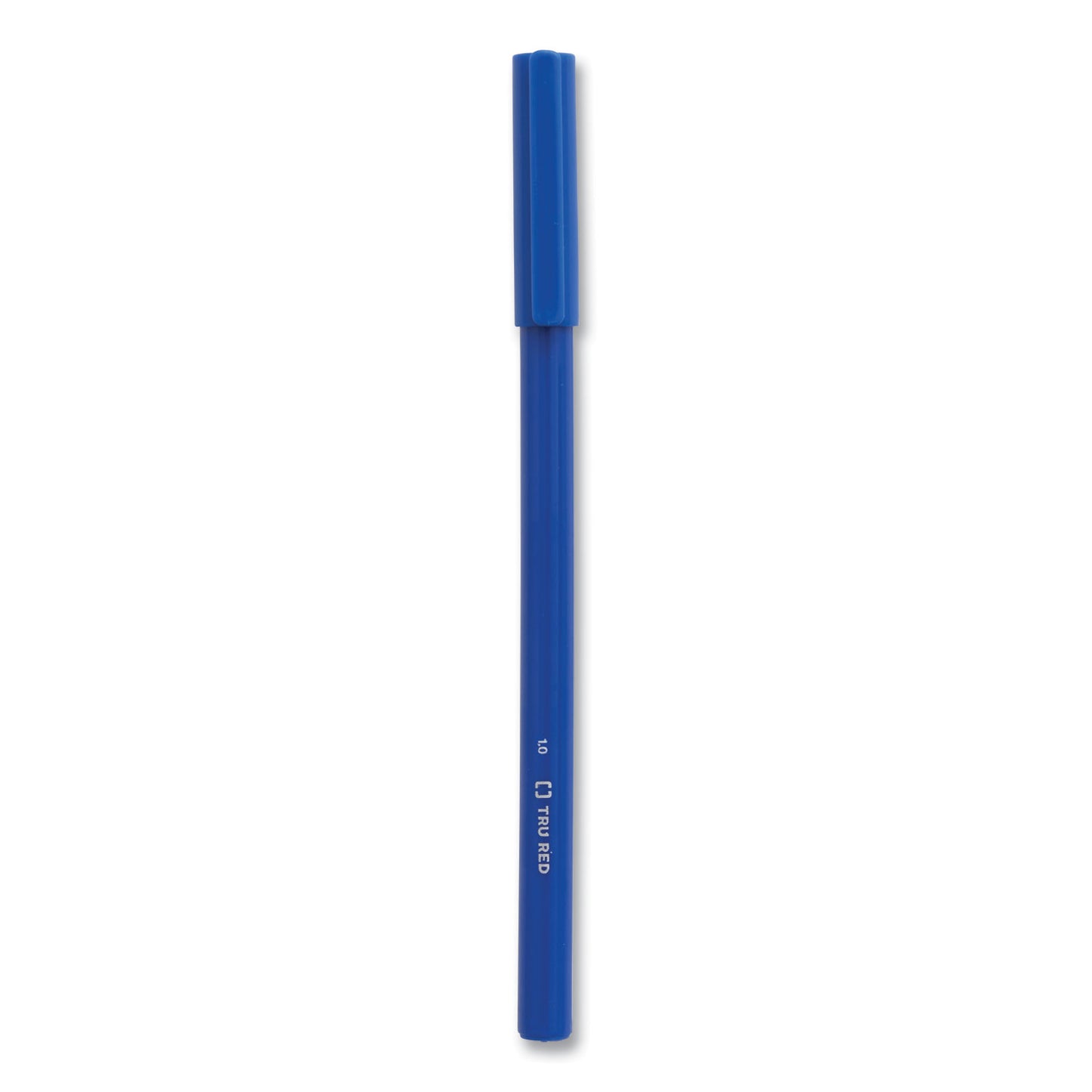 TRU RED Ballpoint Pen, Stick, Medium 1 mm, Blue Ink, Blue Barrel, 60/Pack (24328147)