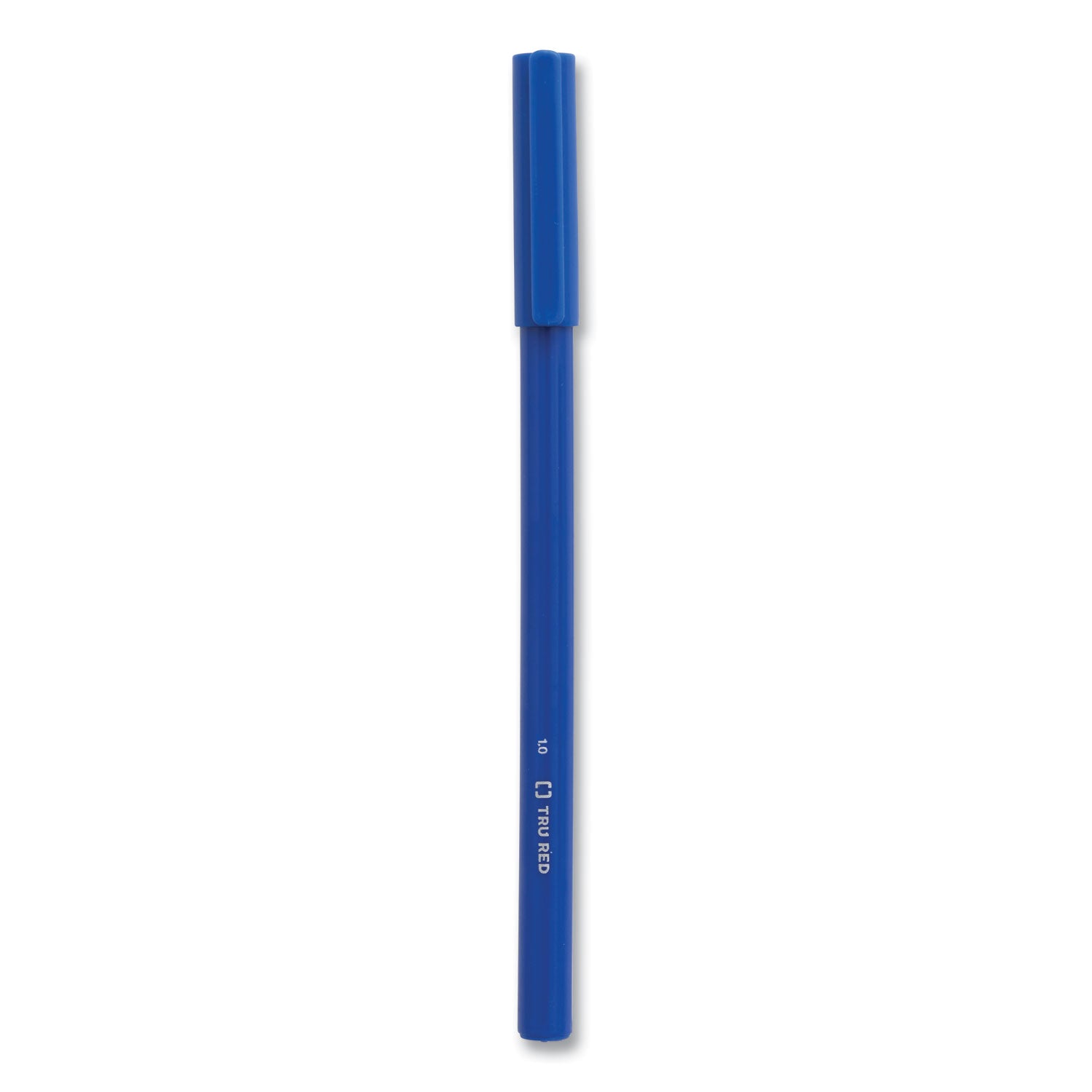 TRU RED Ballpoint Pen, Stick, Medium 1 mm, Blue Ink, Blue Barrel, 60/Pack (24328147)