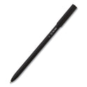 TRU RED Ballpoint Pen, Stick, Medium 1 mm, Black Ink, Black Barrel, Dozen (24328149)