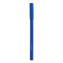 TRU RED Ballpoint Pen, Stick, Medium 1 mm, Blue Ink, Blue Barrel, Dozen (24326833)