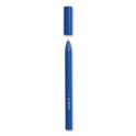 TRU RED Quick Dry Gel Pen, Stick, Medium 0.7 mm, Blue Ink, Blue Barrel, Dozen (24377021)