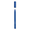 TRU RED Quick Dry Gel Pen, Stick, Fine 0.5 mm, Blue Ink, Blue Barrel, Dozen (24377023)