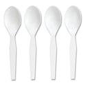 Perk Eco-ID Mediumweight Compostable Cutlery, Teaspoon, White, 300/Pack (24394118)