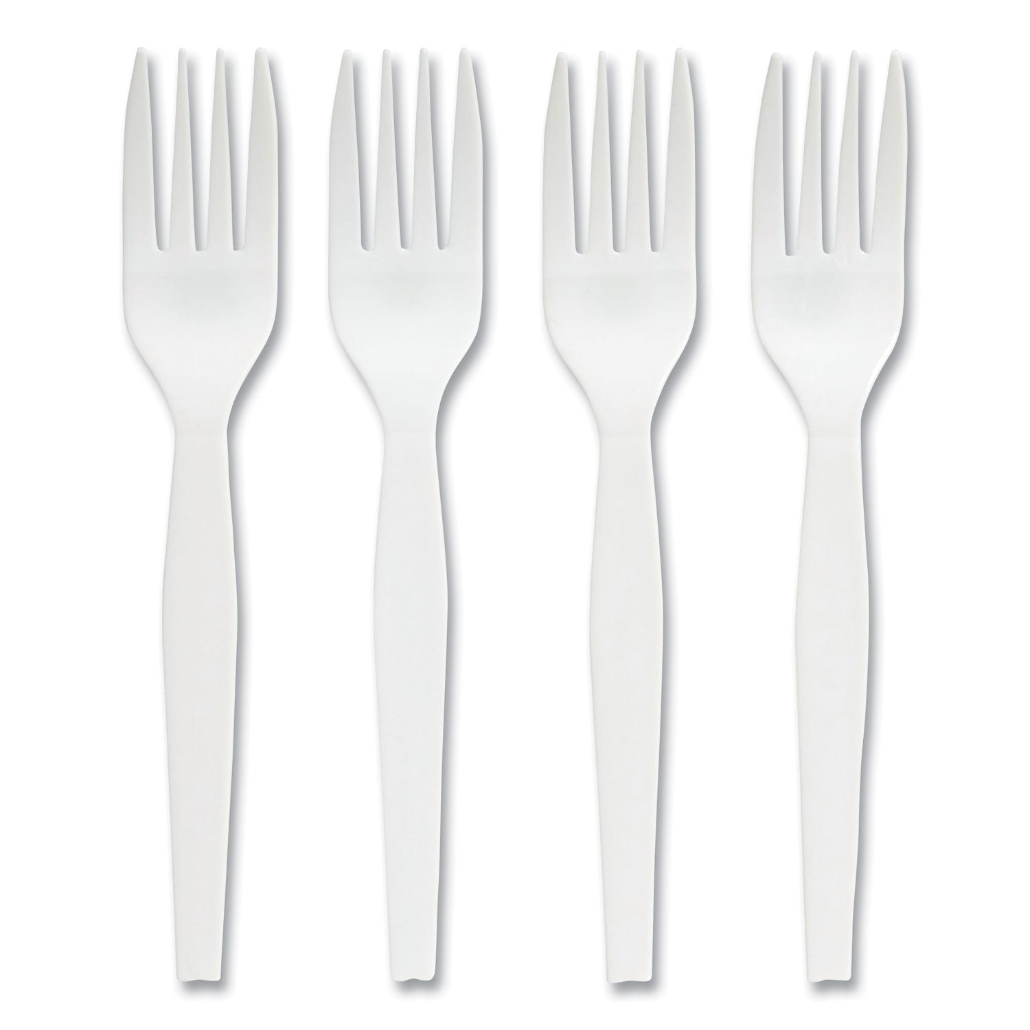 Perk Eco-ID Mediumweight Compostable Cutlery, Fork, White, 300/Pack (24394114)