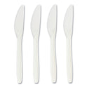 Perk Eco-ID Compostable Cutlery, Knife, White, 300/Pack (24394130)