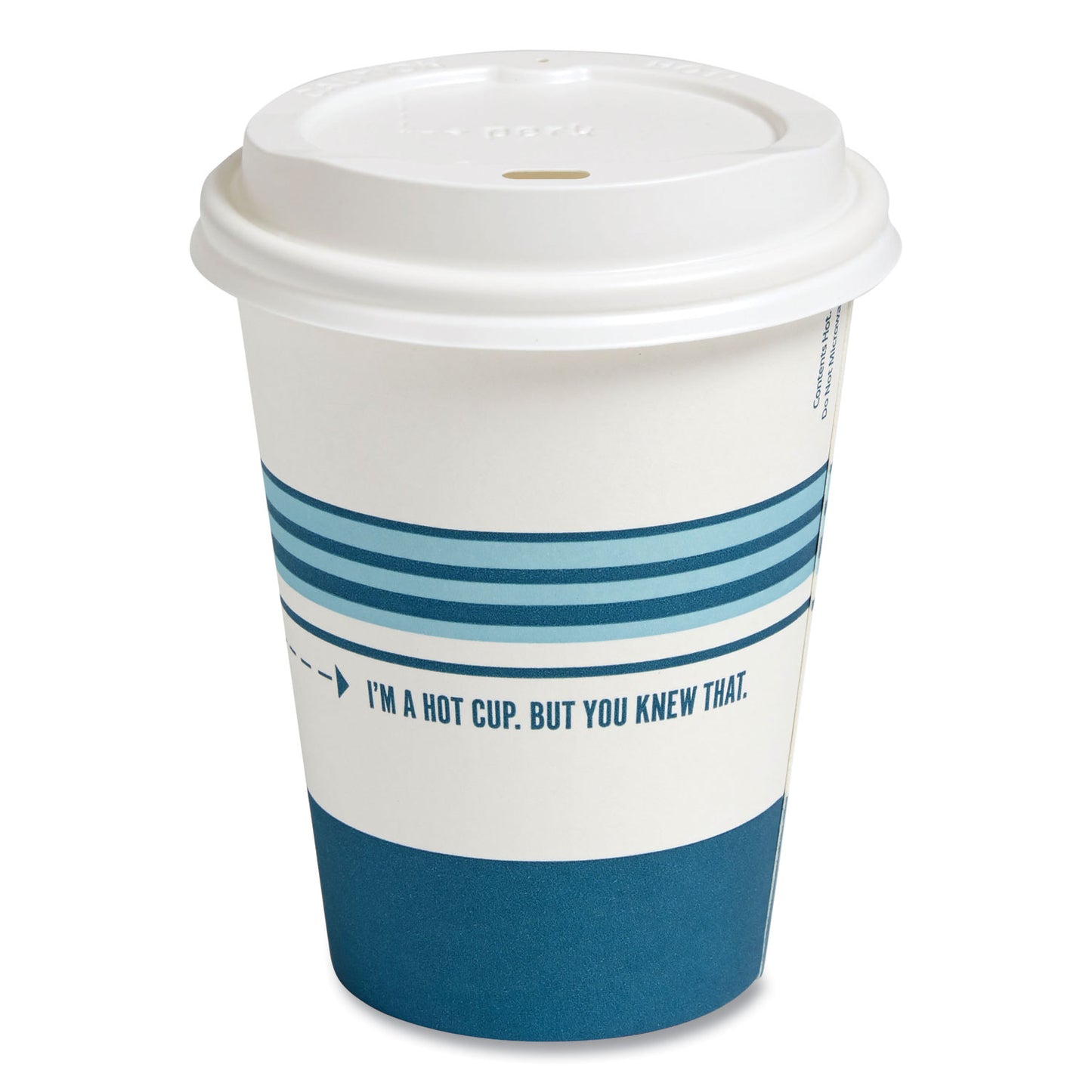 Perk Plastic Cold Cups, 16 oz, Blue, 50/Pack (24353995)