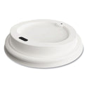 Perk Plastic Hot Cup Lids, Fits 8 oz Cups, White, 50/Pack (24375268)