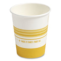 Perk Paper Hot Cups, 16 oz, White/Orange, 50/Pack (24375266)