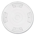 Perk Compostable Straw Slot Plastic Cold Cup Lids, Fits 12 oz, 16 oz Cold Cups, Clear, 500/Pack (24394125)