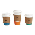 Perk Paper Hot Cup Sleeves, Fits 10, 12, 16 oz Cups, Brown, 500/Pack (24394122)
