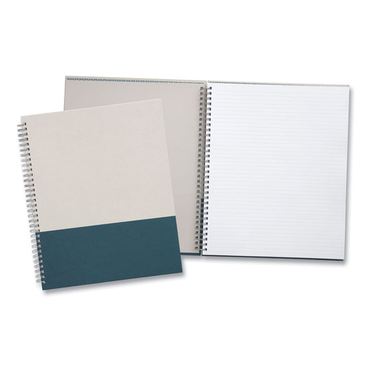 TRU RED Wirebound Hardcover Notebook, 1-Subject, Narrow Rule, Gray/Teal Cover, (80) 11 x 8.5 Sheets (24383517)