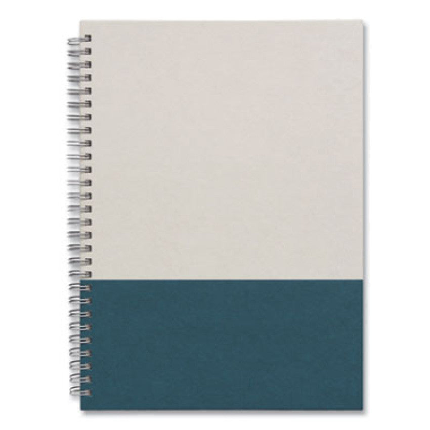 TRU RED Wirebound Hardcover Notebook, 1-Subject, Narrow Rule, Gray/Teal Cover, (80) 9.5 x 6.5 Sheets (24383525)