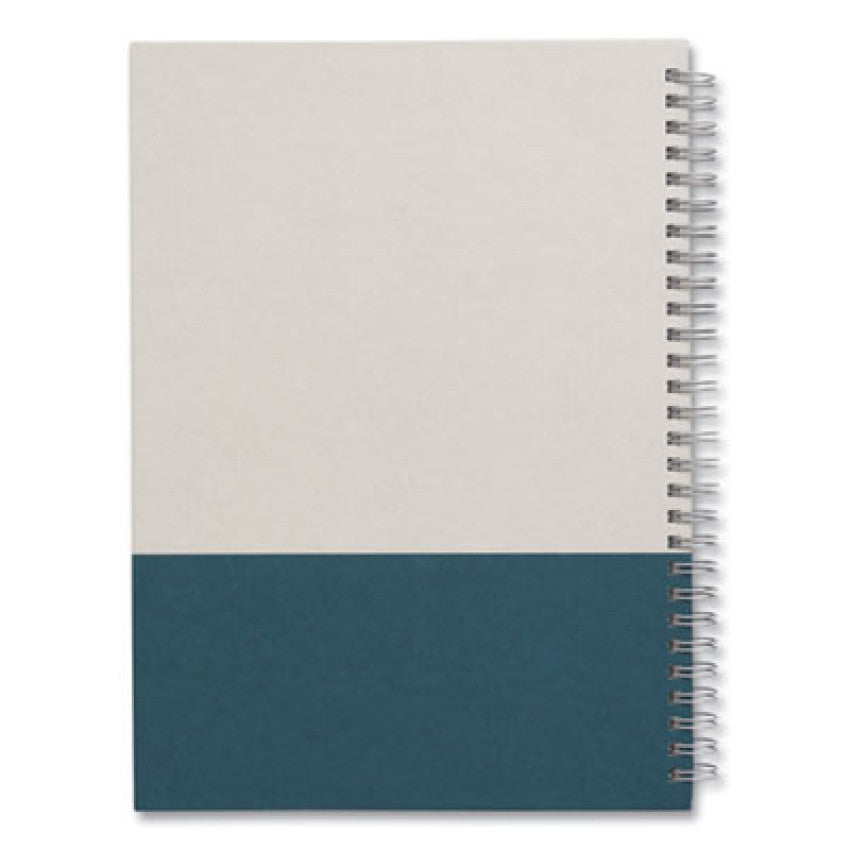 TRU RED Wirebound Hardcover Notebook, 1-Subject, Narrow Rule, Gray/Teal Cover, (80) 9.5 x 6.5 Sheets (24383525)