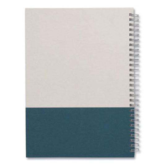 TRU RED Wirebound Hardcover Notebook, 1-Subject, Narrow Rule, Gray/Teal Cover, (80) 9.5 x 6.5 Sheets (24383525)