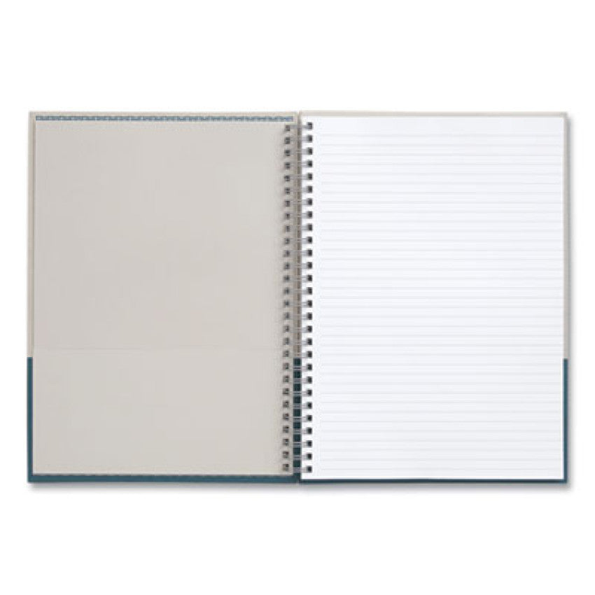 TRU RED Wirebound Hardcover Notebook, 1-Subject, Narrow Rule, Gray/Teal Cover, (80) 9.5 x 6.5 Sheets (24383525)