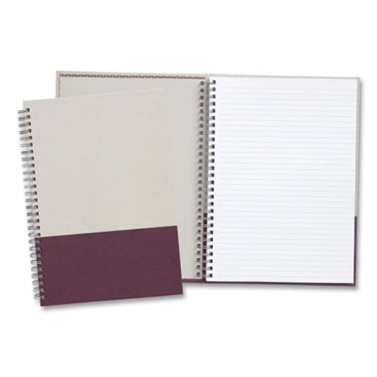 TRU RED Wirebound Hardcover Notebook, 1-Subject, Narrow Rule, Gray/Purple Cover, (80) 9.5 x 6.5 Sheets (24383522)