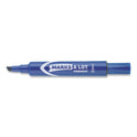 Avery MARKS A LOT Regular Desk-Style Permanent Marker, Broad Chisel Tip, Blue, Dozen (7886) (07886)