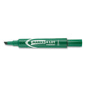 Avery MARKS A LOT Regular Desk-Style Permanent Marker, Broad Chisel Tip, Green, Dozen (7885) (07885)