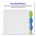 Avery Insertable Style Edge Tab Plastic Dividers, 5-Tab, 11 x 8.5, Translucent, 1 Set (11200)