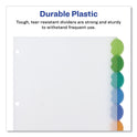 Avery Insertable Style Edge Tab Plastic Dividers, 8-Tab, 11 x 8.5, Translucent, 1 Set (11201)