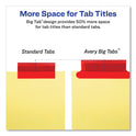 Avery Insertable Big Tab Dividers, 5-Tab, Double-Sided Gold Edge Reinforcing, 11 x 8.5, Buff, Assorted Tabs, 1 Set (11109)