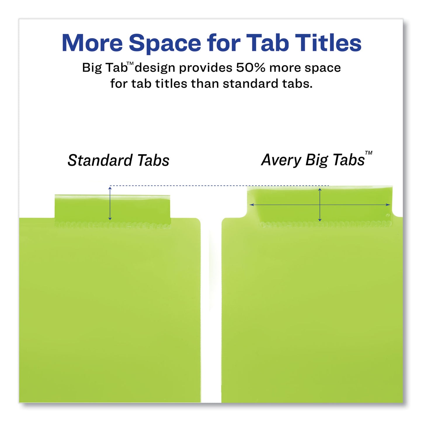 Avery Insertable Big Tab Plastic Dividers, 8-Tab, 11 x 8.5, Assorted, 1 Set (11901)