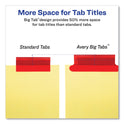 Avery Insertable Big Tab Dividers, 8-Tab, Double-Sided Gold Edge Reinforcing, 11 x 8.5, Buff, Assorted Tabs, 1 Set (11111)