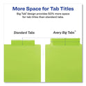 Avery Insertable Big Tab Plastic Dividers, 5-Tab, 11 x 8.5, Assorted, 1 Set (11900)